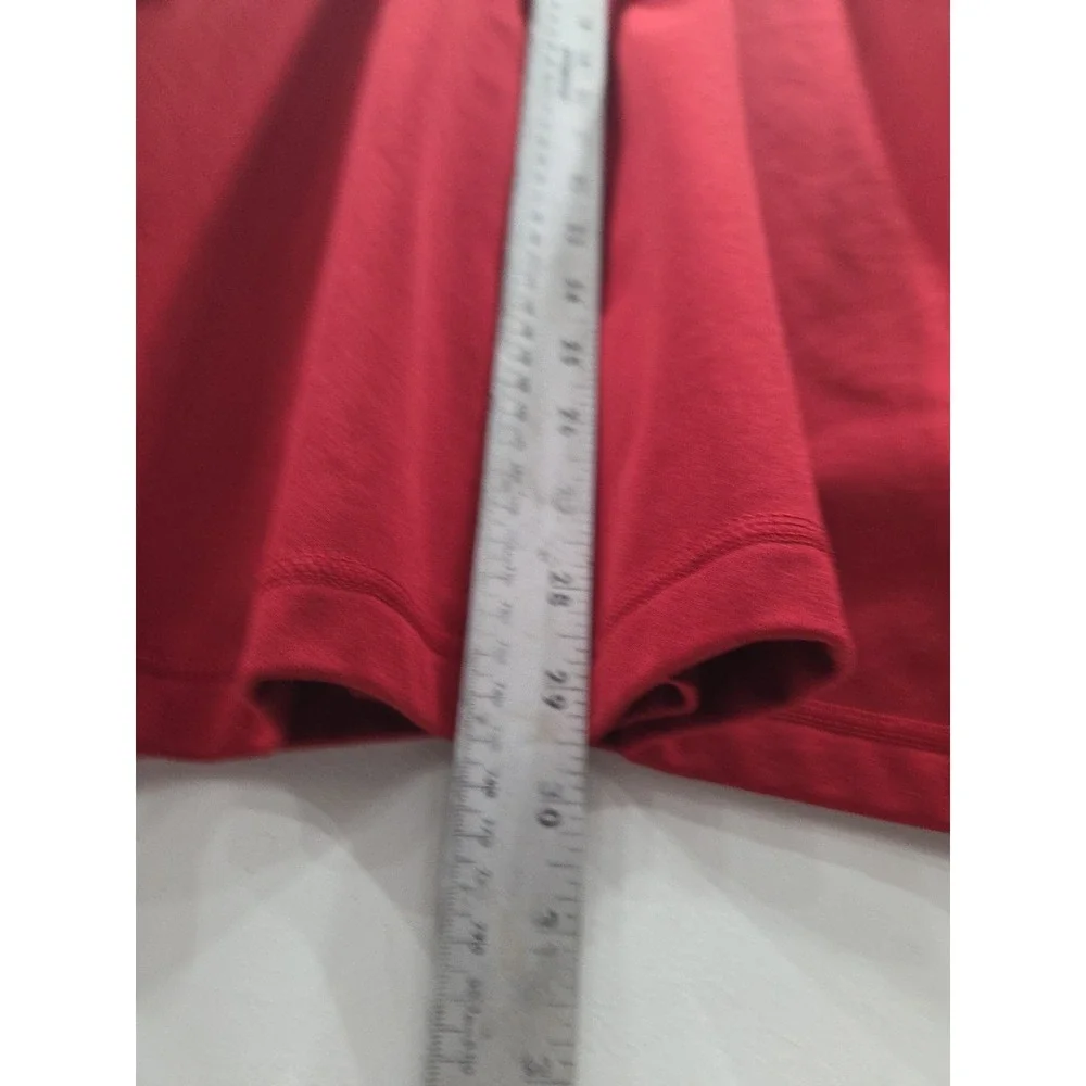 The North Face 1/4 Zip Long Sleeve‎ Fleece Pullover Men XXL Dark Red Logo
